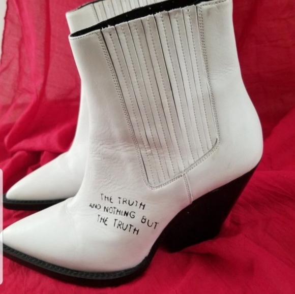 IRO White leather ankle Boots - Picture 5 of 9